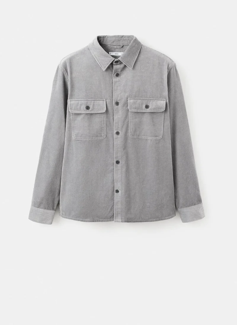 Mango Man  Corduroy overshirt with pockets for Men | Best Price UAE
